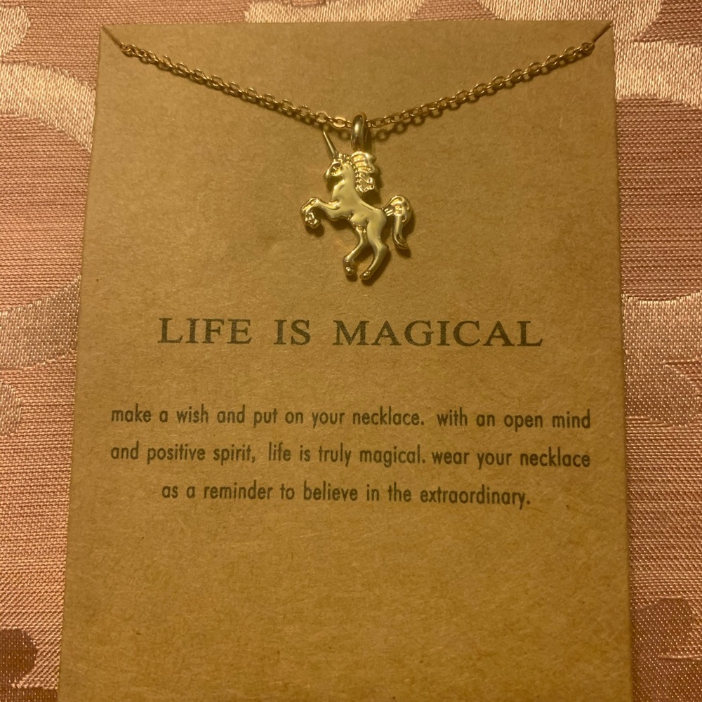 Unicorn necklace and pendant